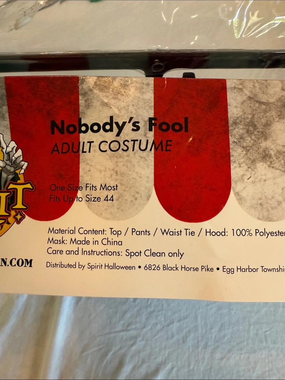 Spirit Halloween “Nobody’s Fool” Evil Jester Costume ADULT OS Large on tags - Picture 15 of 16